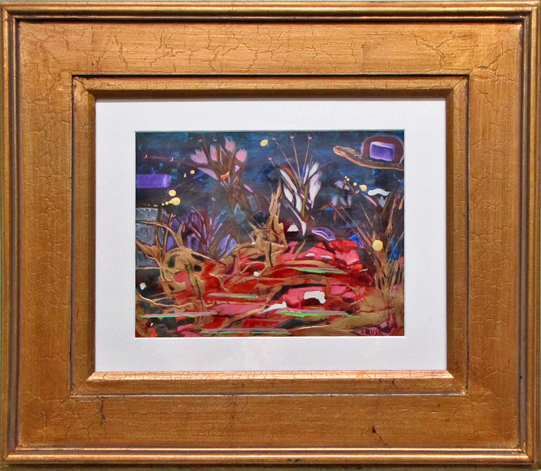 Soul's Light - 8.5 x 11 inches - Acrylic on Paper - Framed