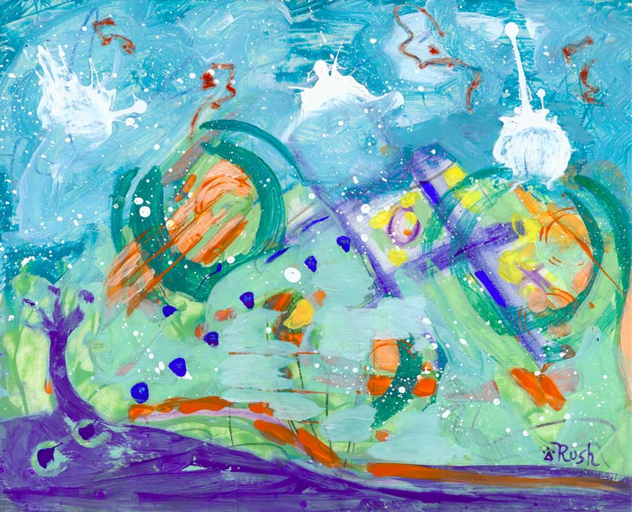 Eenie Meenie Miney Moe - Tic Tac Toe - Life's a Game - Let's Play - Tic Toc - 11 x 14 inches - Mixed Media on Paper