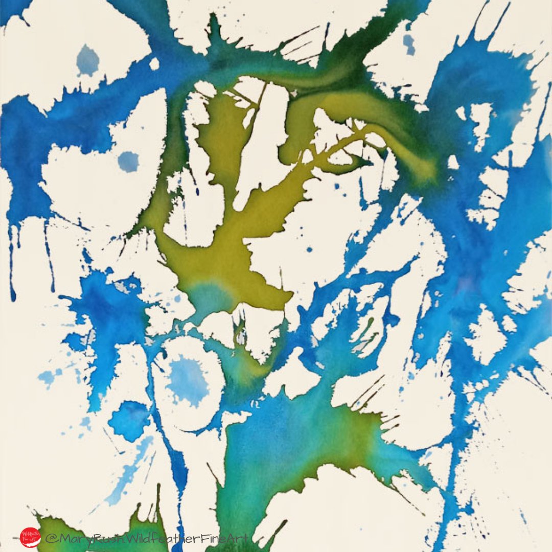 Blue Flower - 59.5 x 35.5 x 0 in - Acrylic on Flat Canvas - De Fleurs Series - Mary Rush Artist - Wildfeather Fine Art