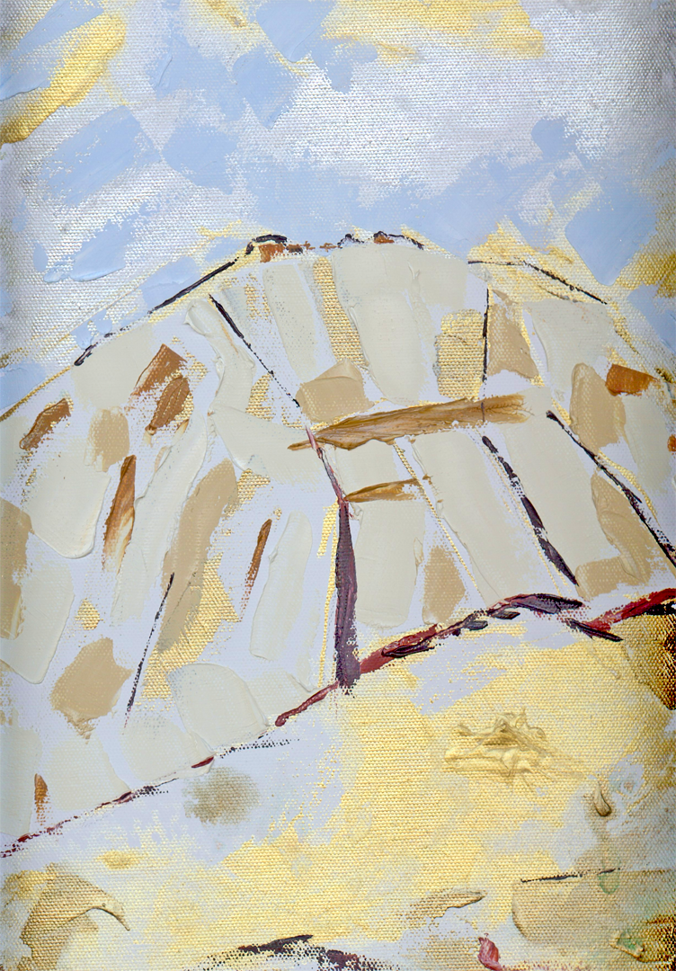 Throne of God - 14 x 11 x 0.5 inches - Mixed Media on Canvas