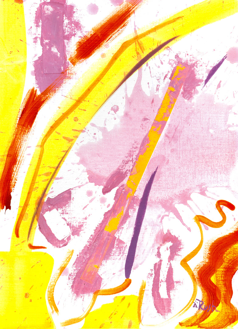 Free Spirit - 12 x 9 inches, Mixed Media Collage on Paper