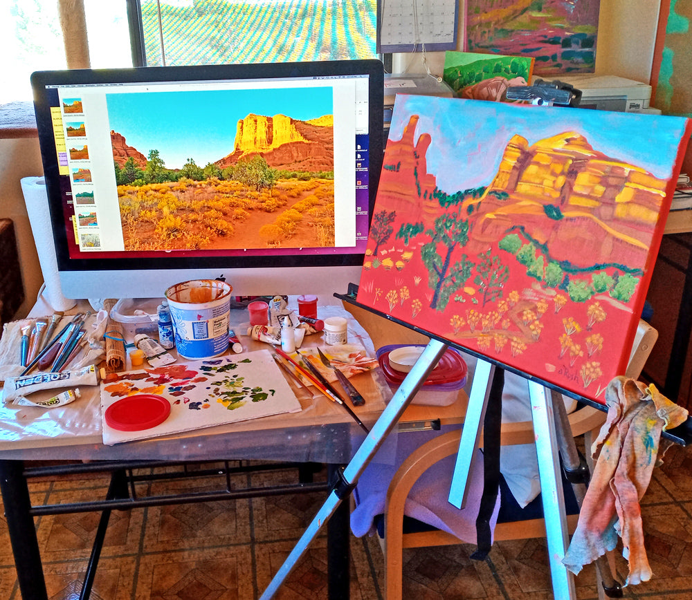 Shangri La Sedona - 11 x 14 x 0.75 - Acrylic on Gallery Wrapped Canvas