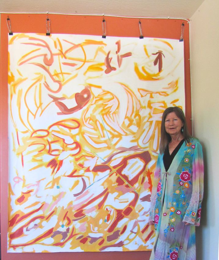 A New World Awaits the First Step, 72 x 60 x 0 in, Acrylic on Flat Canvas