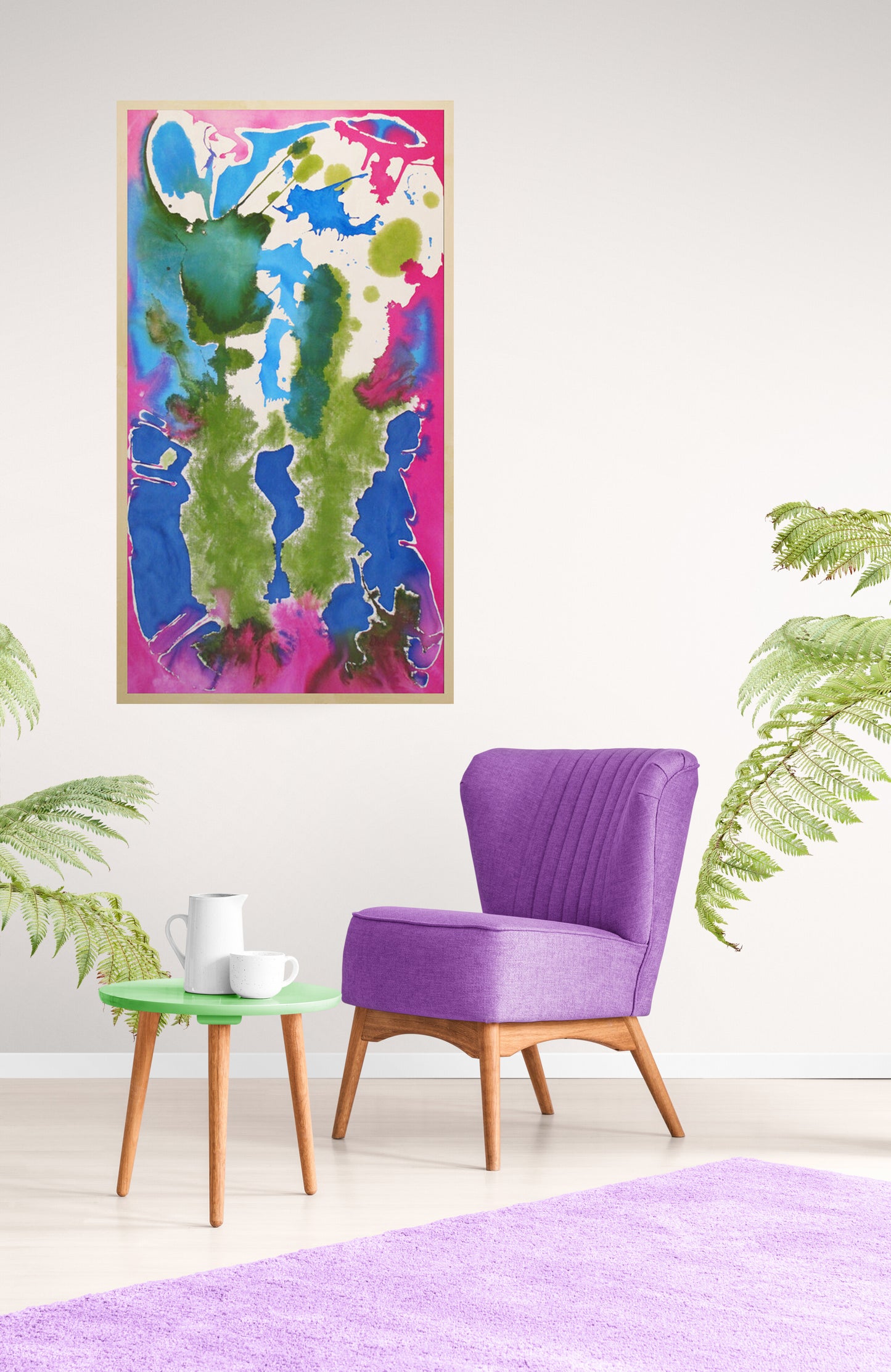 Wild Flower - 59.5 x 35.5 x 0 inches - Acrylic on Flat Canvas - De Fleurs Series