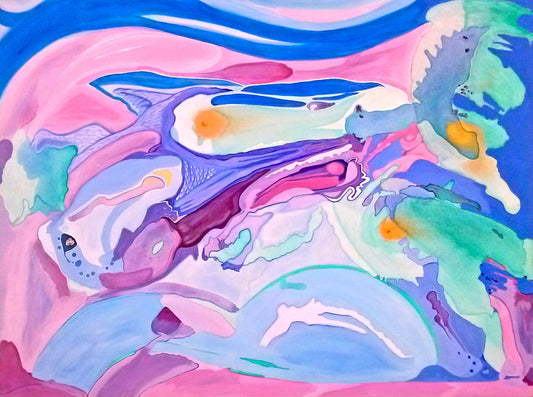 Waters of Birth  - 36 x 48 x 1.5 inches - Acrylic on Canvas
