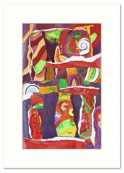 Color Colossal - 22 x 14 inches - Collage - Acrylic & Paper on Paper