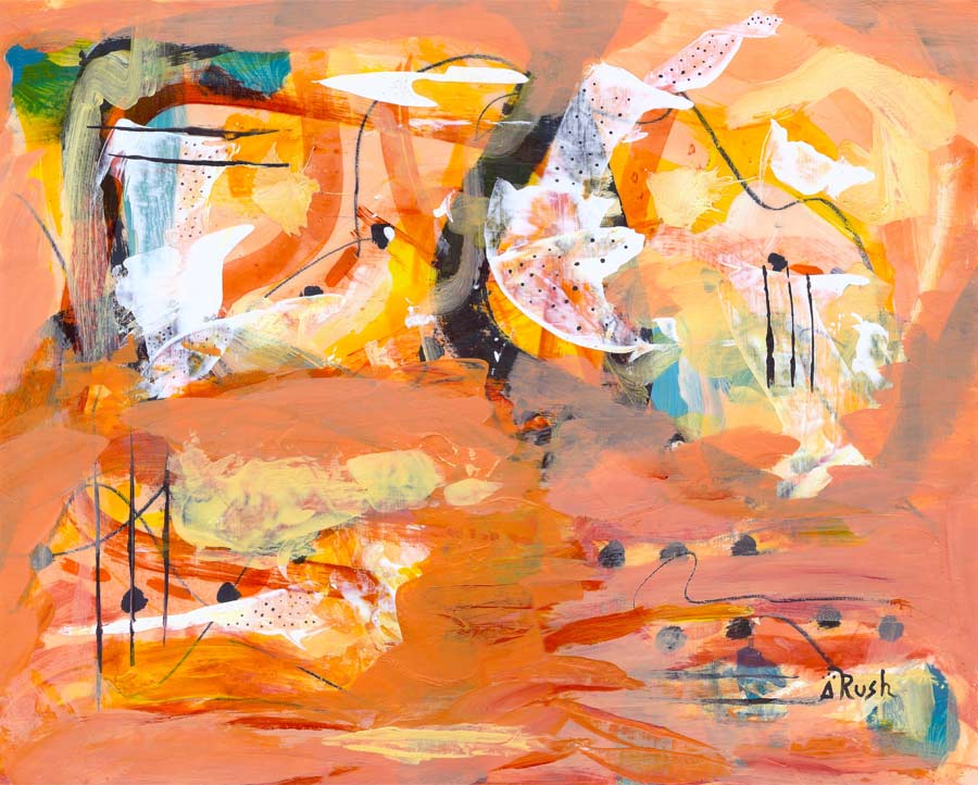 Music Dancing the Earth - 11 x 14 inches - Mixed Media on Paper