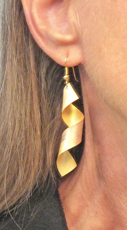 Earrings - Golden Purple #1