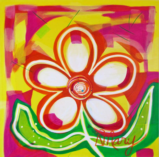 Sunny Disposition - 36 x 36 x 1.5 inches - Acrylic on Gallery Wrapped Canvas