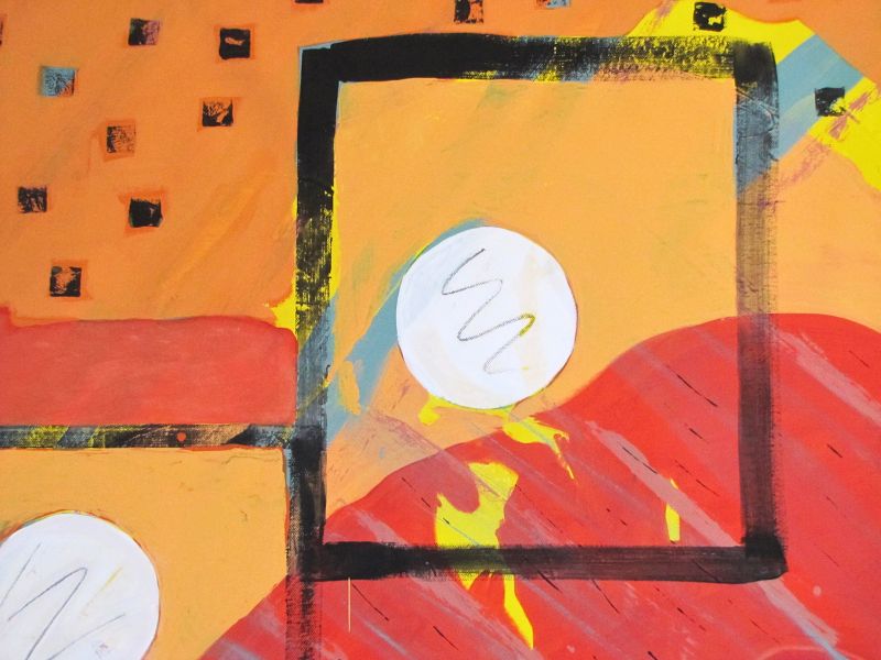 The Lantern Bearer, 60 x 60 x 0 in, Acrylic on Flat Canvas