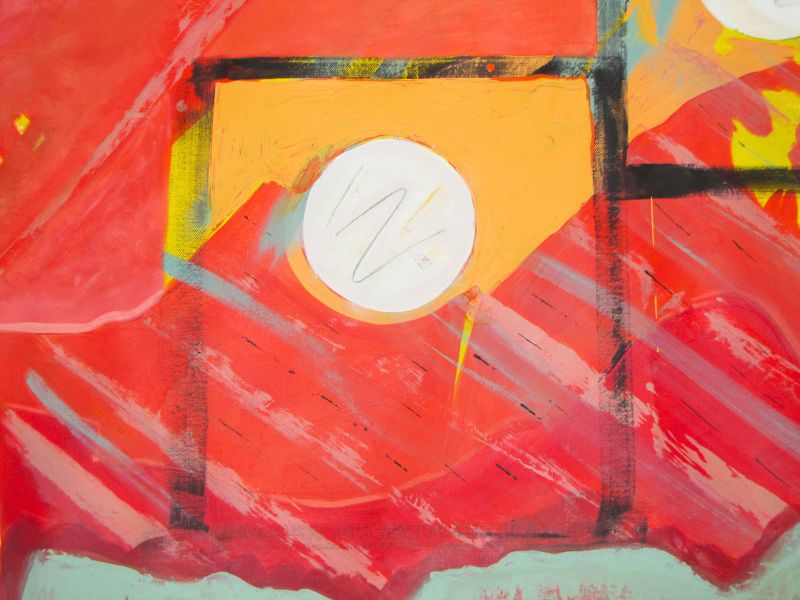 The Lantern Bearer, 60 x 60 x 0 in, Acrylic on Flat Canvas