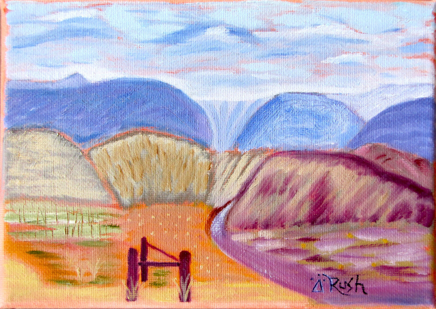 Enter - Original Painting - Mary Rush Artist - Wildfeather Fine Art