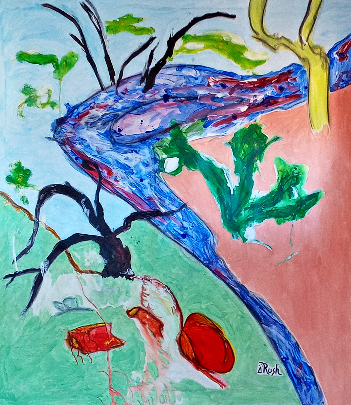 Verde River at Copper Canyon Trailhead - Original Painting