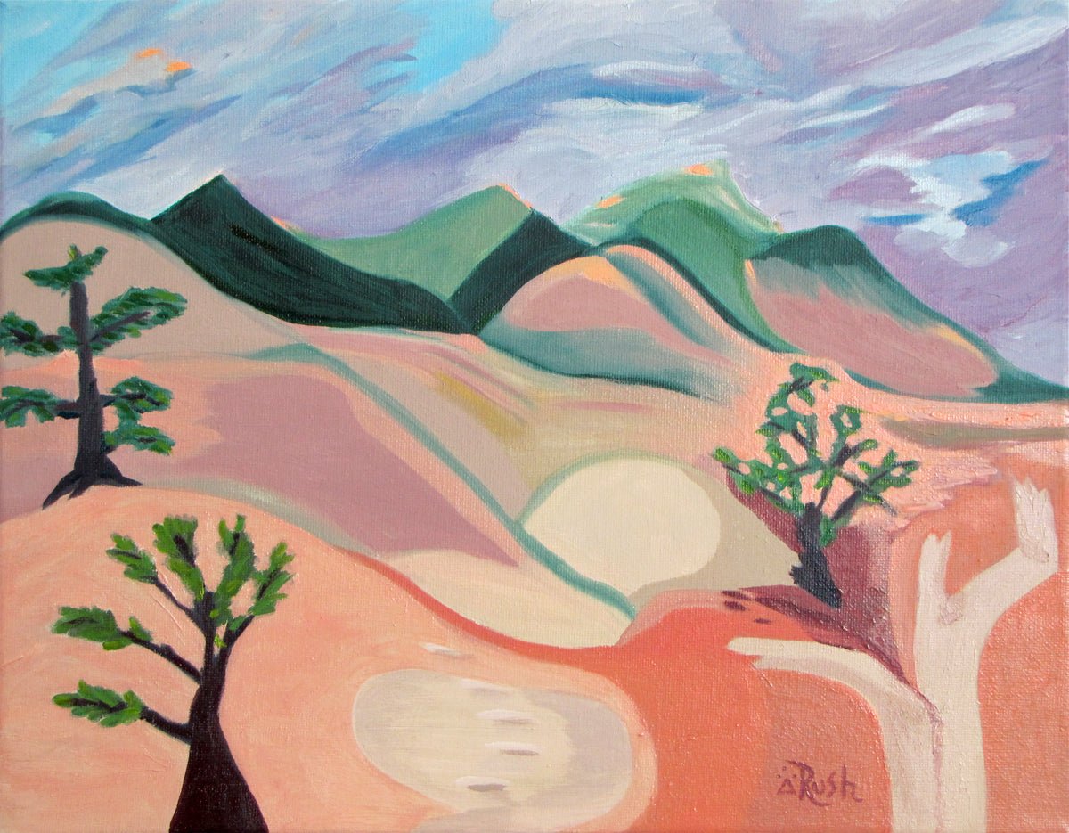 Into the Center of Illumination - Original Painting 11 x 14 - Mary Rush Artist - Wildfeather Fine Art