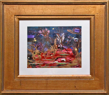 Soul's Light - 8.5 x 11 inches - Acrylic on Paper - Framed