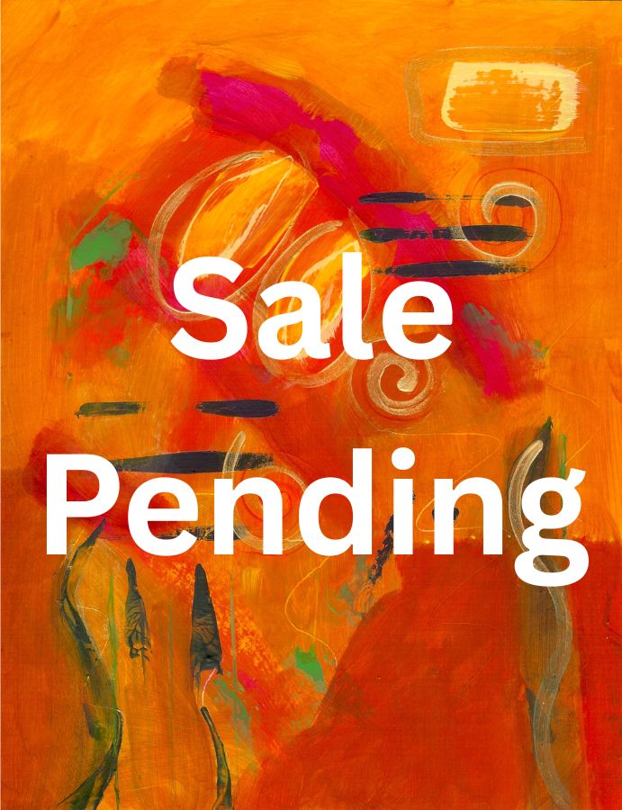 Lightbulb Moment -11 x 8.5 inches - Acrylic on Paper - Framed