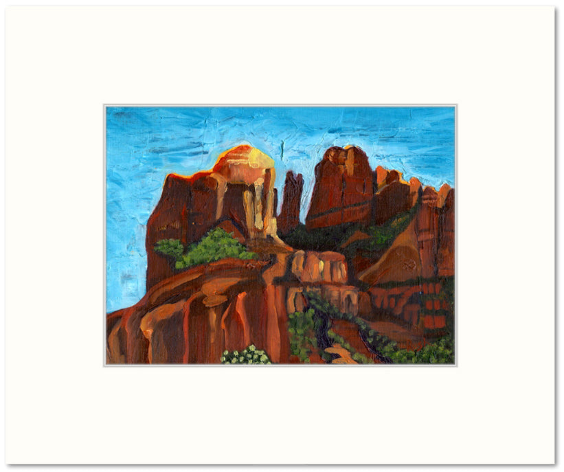 Sedona Secrets - 9 x 12 inches, Oil on Paper