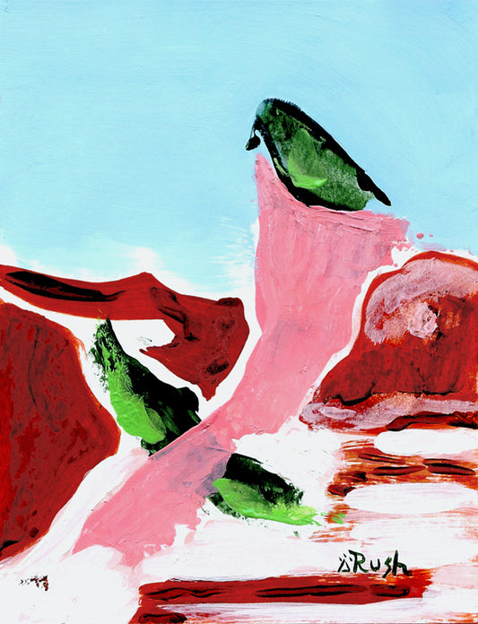 #4 of 16 Mini Paintings Exploring Sedona Colors