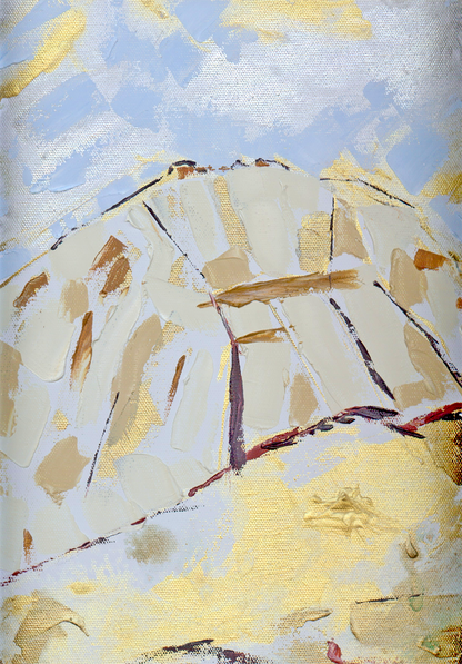 Throne of God - 14 x 11 x 0.5 inches - Mixed Media on Canvas