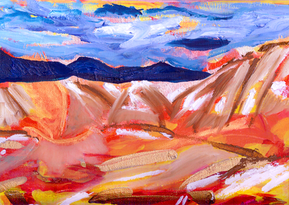 Passion of Place - 11 x 14 x 0.5 inches - Mixed Media on Canvas (Framed 16 x 19 inches, included)
