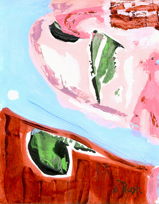 #2 of 16 Mini Paintings Exploring Sedona Colors