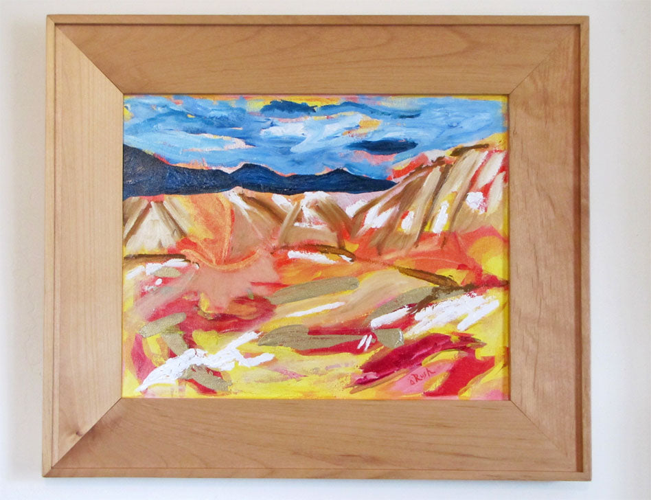 Passion of Place - 11 x 14 x 0.5 inches - Mixed Media on Canvas (Framed 16 x 19 inches, included)