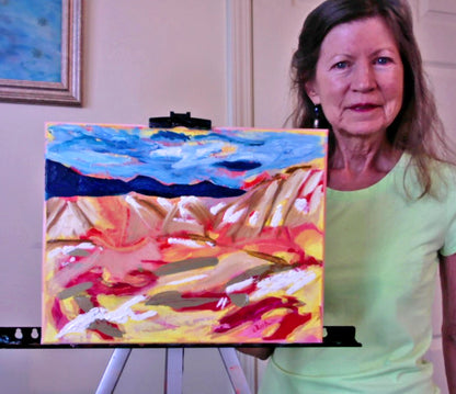 Passion of Place - 11 x 14 x 0.5 inches - Mixed Media on Canvas (Framed 16 x 19 inches, included)