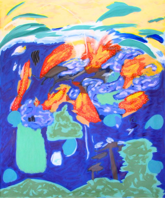 From the Depths, 72 x 60 x 0 in, Acrylic on Flat Canvas