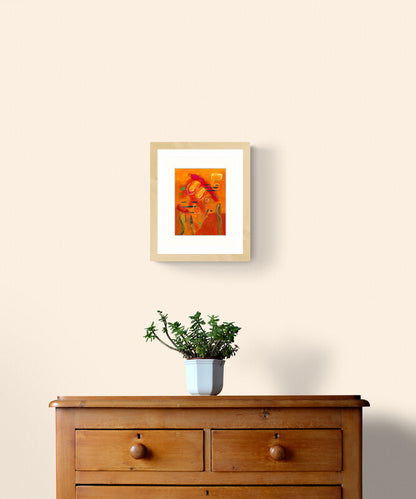 Lightbulb Moment -11 x 8.5 inches - Acrylic on Paper - Framed or Unframed