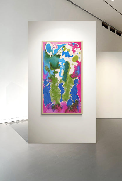 Wild Flower - 59.5 x 35.5 x 0 inches - Acrylic on Flat Canvas - De Fleurs Series