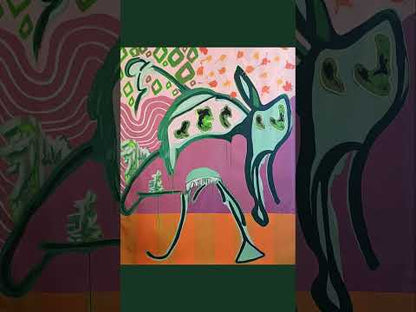 Food Chain, 72 x 60 x 0 in, Acrylic on Flat