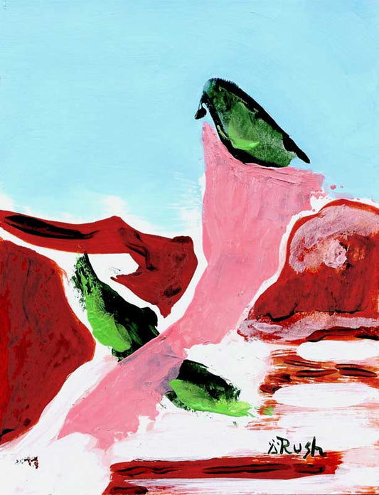 Exploring Sedona Colors #04 of 16 - 4.25 x 5.5 inches - Acrylic on Paper