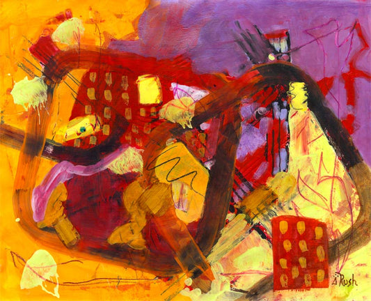 The Way Around is In - 11 x 14 inches - Mixed Media on Paper