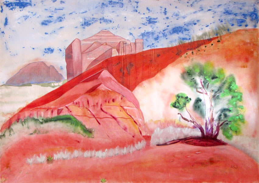 Peaceful Passage to the Kingdom - 42 x 59.5 inches - Acrylic on Canvas