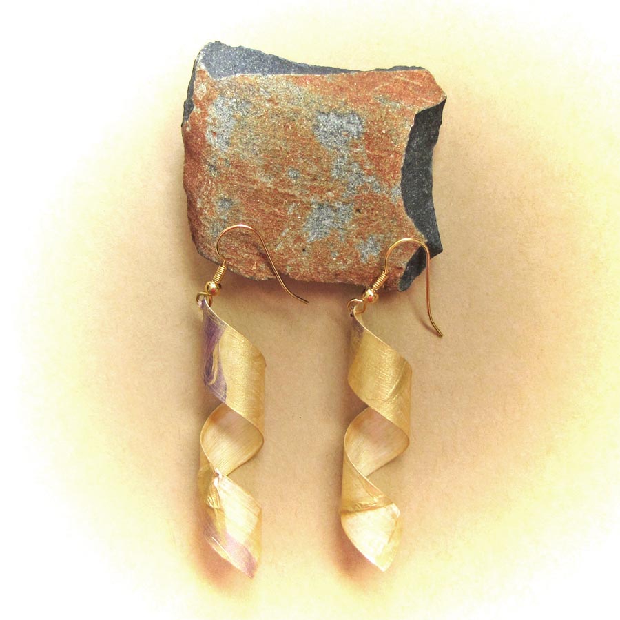 Earrings - Golden Purple #5