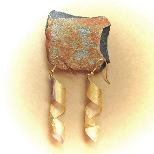 Earrings - Golden Purple #5