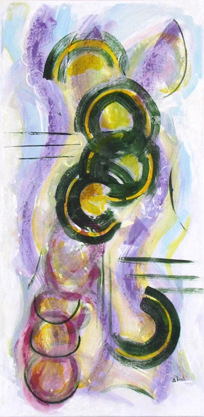 Light Activation - 24 x 12 x 0.75 inches - Mixed Media on Canvas