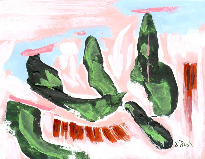 Exploring Sedona Colors #10 of 16 - 4.25 x 5.5 inches - Acrylic on Paper