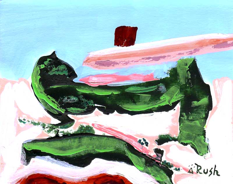 Exploring Sedona Colors #11 of 16 - 4.25 x 5.5 inches - Acrylic on Paper