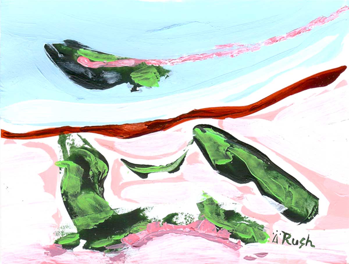 Exploring Sedona Colors #12 of 16 - 4.25 x 5.5 inches - Acrylic on Paper