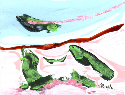 Exploring Sedona Colors #12 of 16 - 4.25 x 5.5 inches - Acrylic on Paper