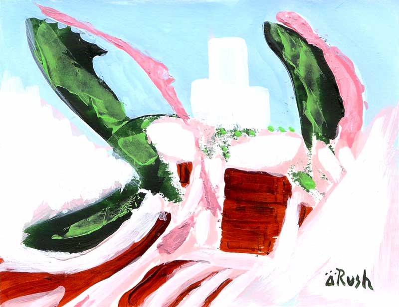 Exploring Sedona Colors #07 of 16 - 4.25 x 5.5 inches - Acrylic on Paper - The Wedding Cake