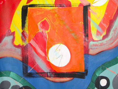 The Lantern Bearer, 60 x 60 x 0 in, Acrylic on Flat Canvas